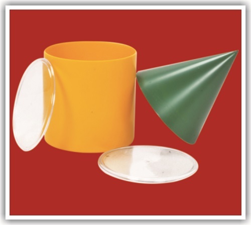 Volume Relation Between Cone and Cylinder — math lab activity kit for schools (Volume Concepts)