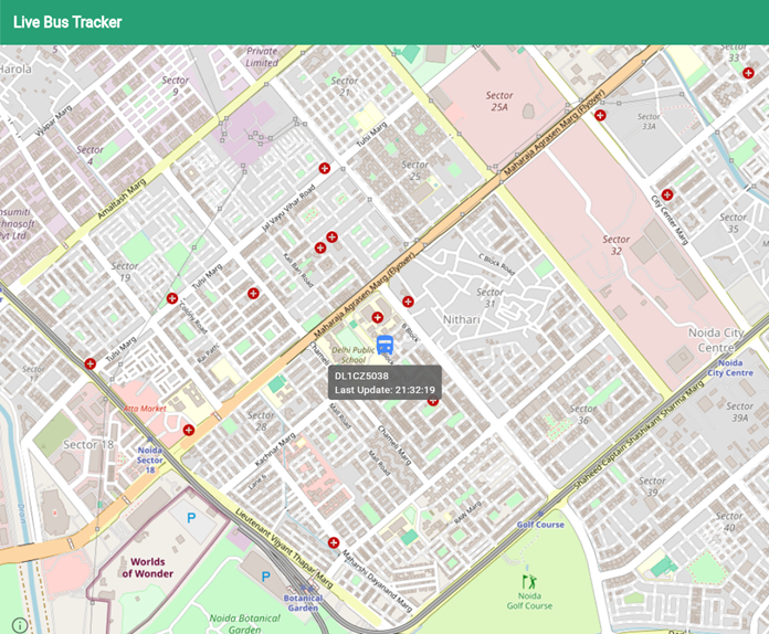 Live Bus Tracking with Parent Alerts